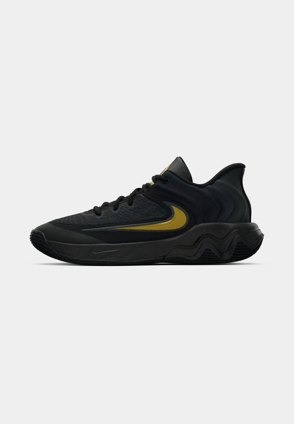 Nike Performance GIANNIS IMMORTALITY 4 - Basketball shoes - black/metallic gold-coloured