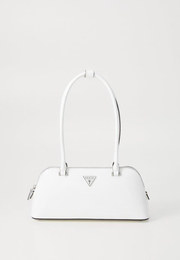 Guess ARNELA SHOULDER SATCHEL - Handbag - white