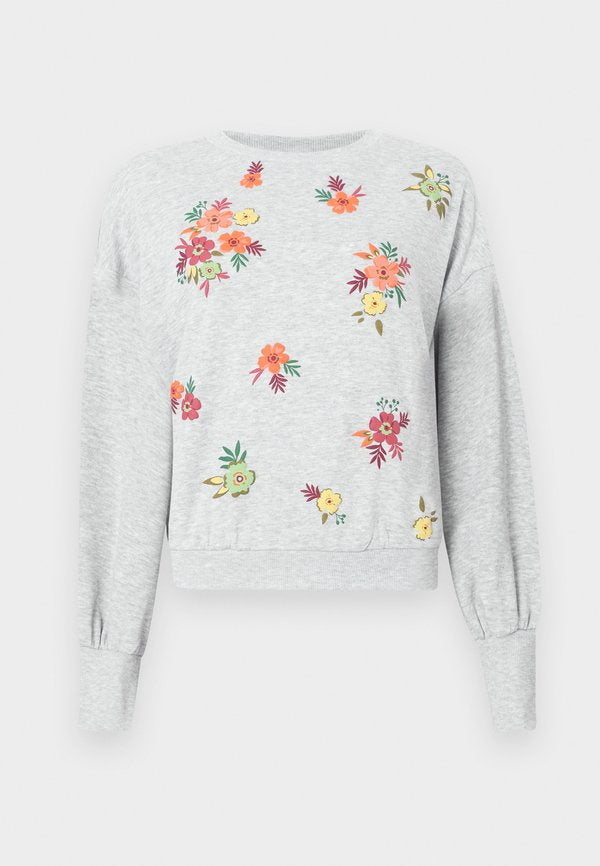 ONLY ONLBROOKE L/S O-NECK FLOWER SWT NOOS