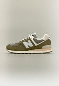 New Balance U574 UNISEX - Trainers - calcium/dark silver-coloured metallic