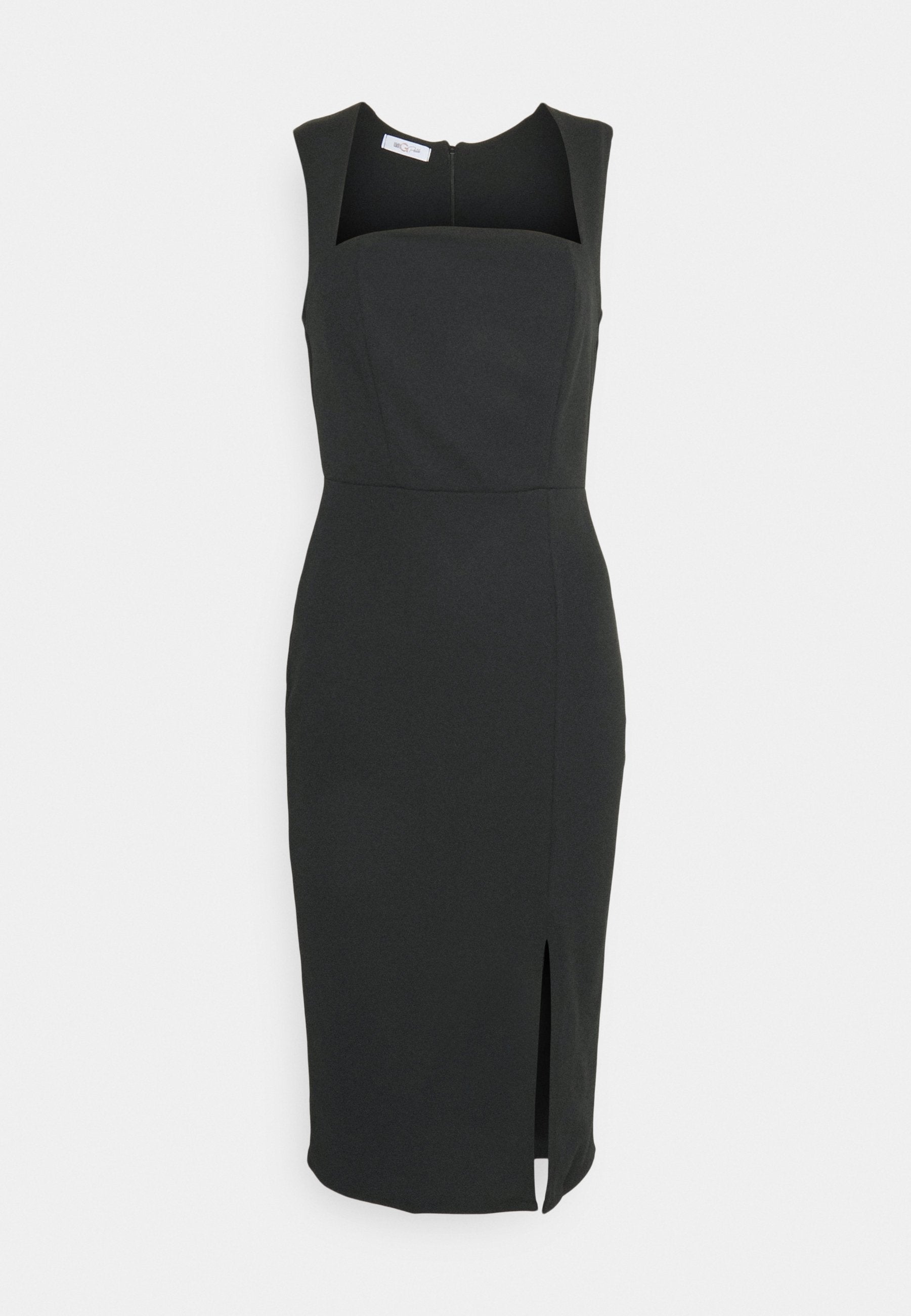 WAL G PETITE BRODY CURVE NECK MIDI
