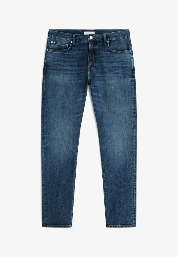 Tommy Hilfiger TOMMY HILFIGER DENTON WHISKERED STRAIGHT JEANS - Jeans Tapered Fit - smoke blue