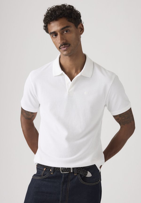 Levi's® LEVIS ORIGINAL POLO TEDDY STRIPE DRESS B - Polo shirt - bright white - white