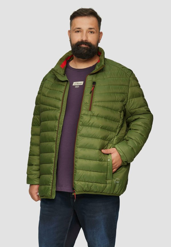 s.Oliver WASSERABWEISENDE STEPP - Winter jacket - olivgrün