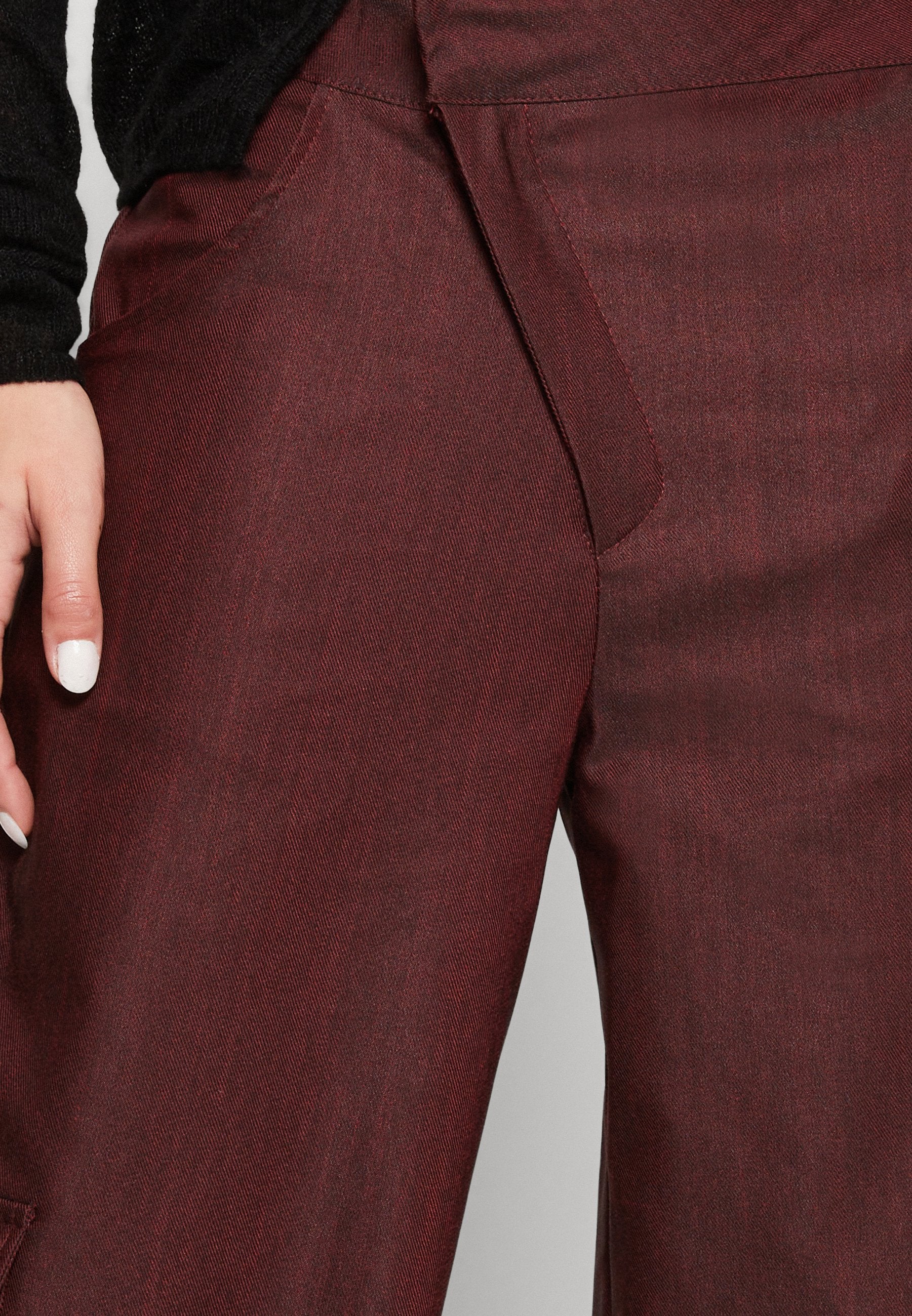 Missy Empire ASYMMETRIC WAISTBAND TROUSERS