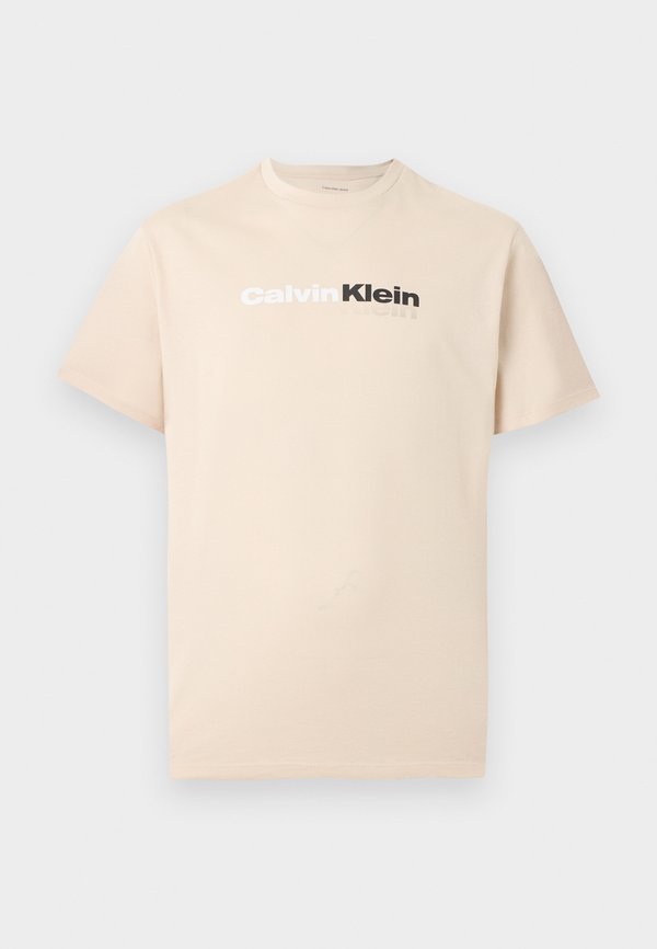 Calvin Klein Jeans WHOLESALE UNISEX - Print T-shirt - oatmeal