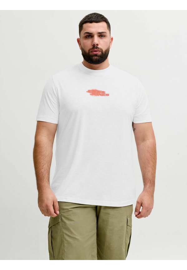 Jack & Jones Plus Size - Print T-shirt - bright white