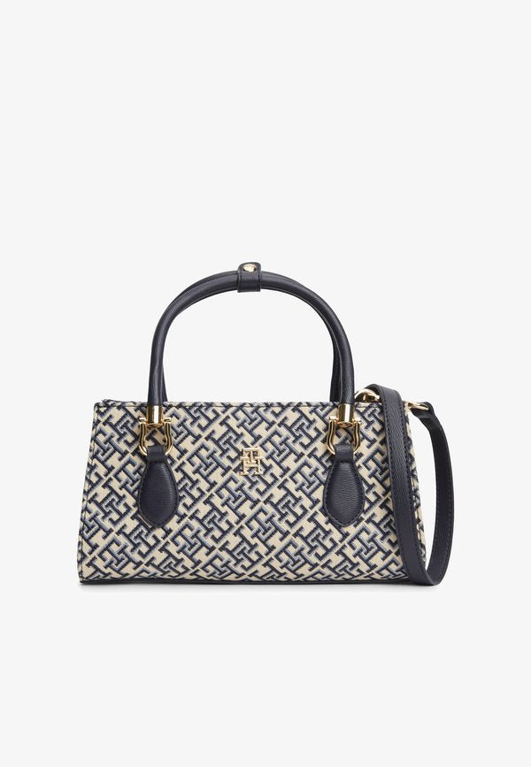 Tommy Hilfiger GRACE MINI - Handbag - blue