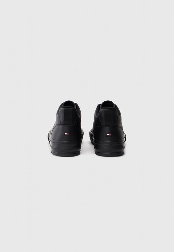 Tommy Hilfiger LEATHER SERRATED MID-TOP TRAINERS