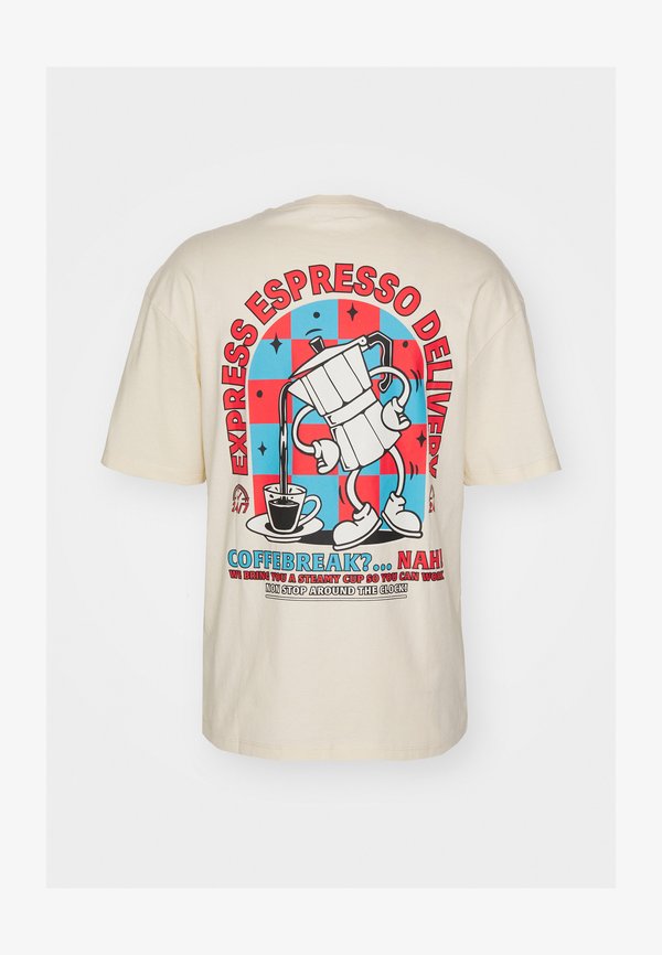 Jack & Jones JORTOAST TEE CREW NECK - Print T-shirt - buttercream