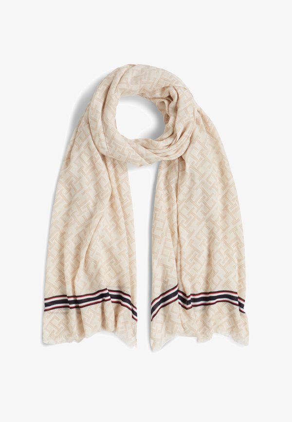 Tommy Hilfiger TH MONOGRAM LIGHTWEIGHT SCARF - Scarf - sugarcane