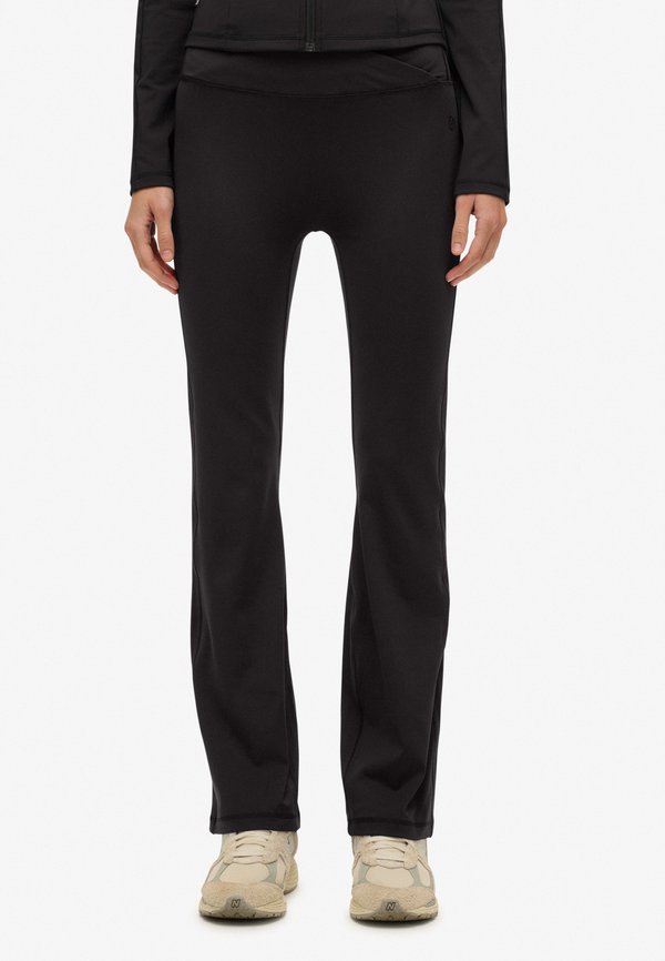 Superdry & Co FLARE  - Leggings - Trousers - black