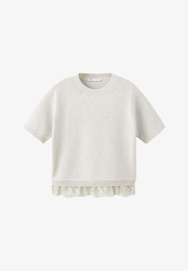 Mango ADULT - Print T-shirt - grey