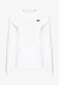 Nike Sportswear CLUB TEE  - Long sleeved top - white/black