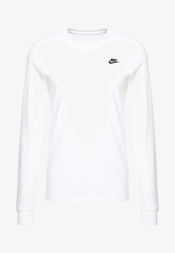 Nike Sportswear CLUB TEE  - Long sleeved top - white/black