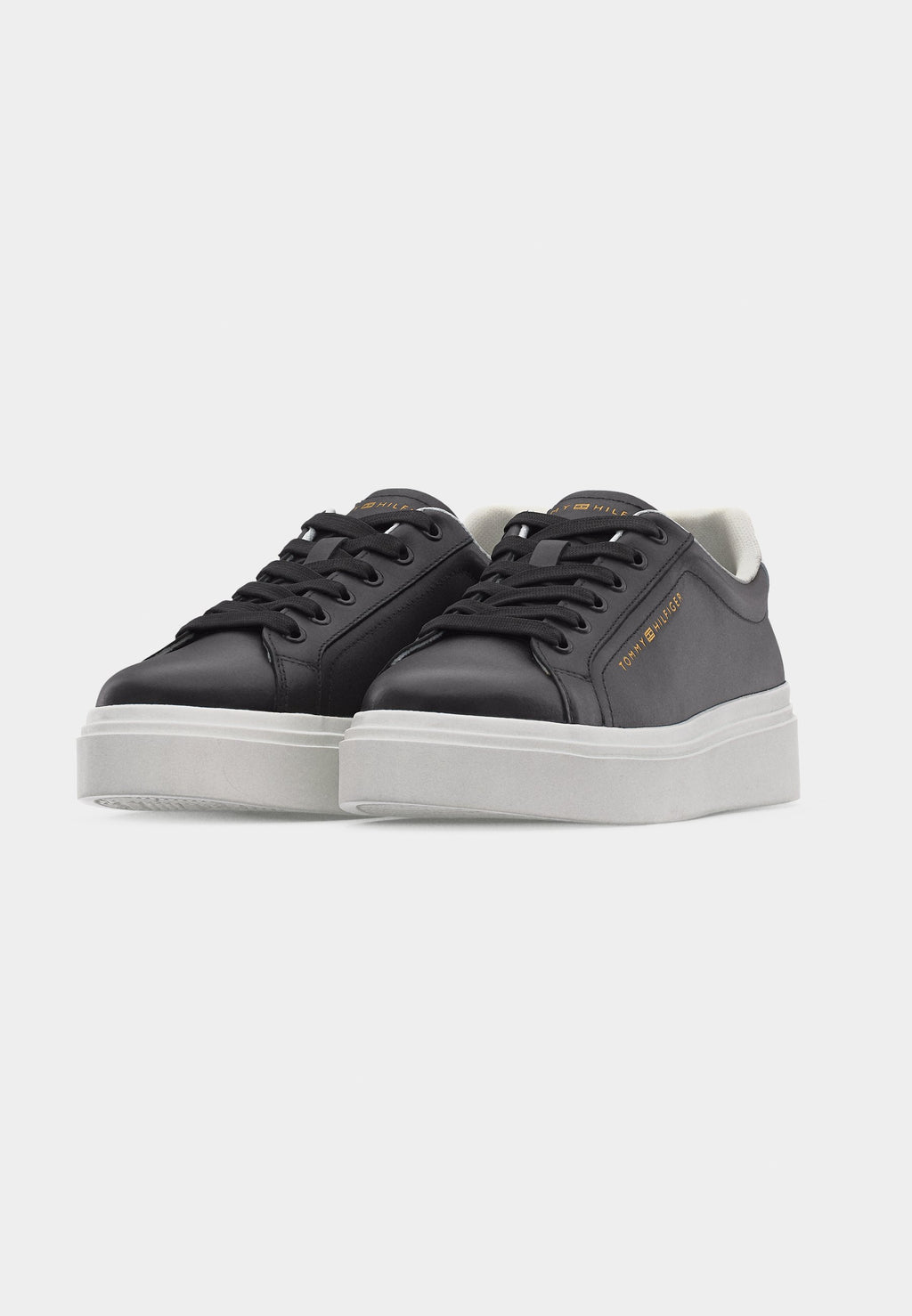 LOGO LEATHER PLATFORM CUPSOLE TRAINERS Media 3