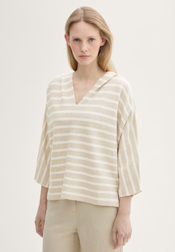 TOM TAILOR Hoodie - beige melange