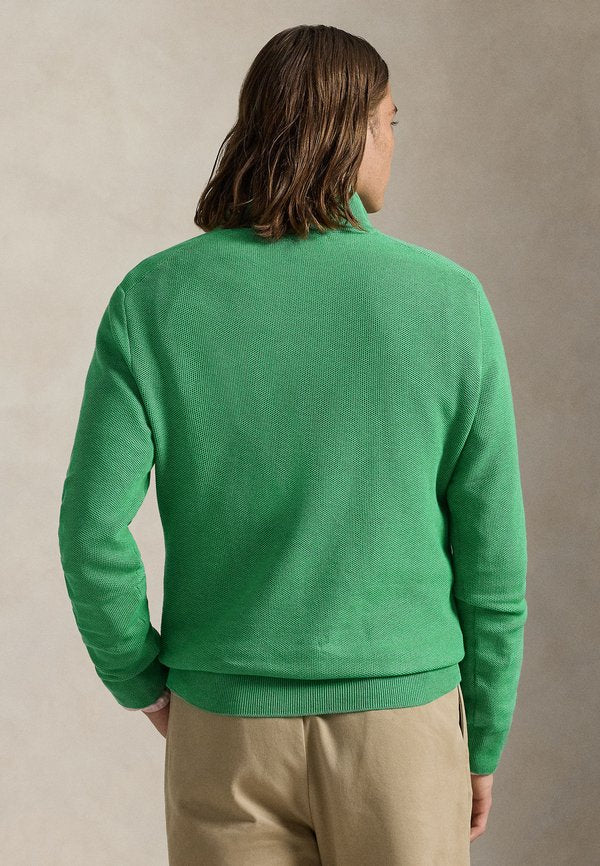 Polo Ralph Lauren MESH KNIT COTTON QUARTER ZIP SWEATER