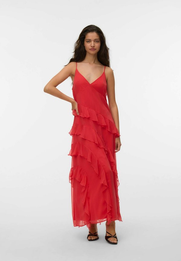 Vero Moda VMSMILLA - Maxi dress - poinsettia