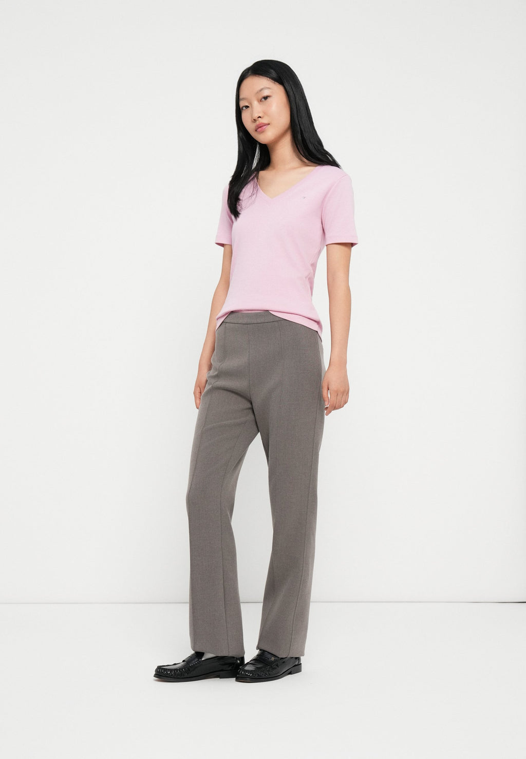 PRESSED CREASE KICK FLARE TROUSERS Media 5