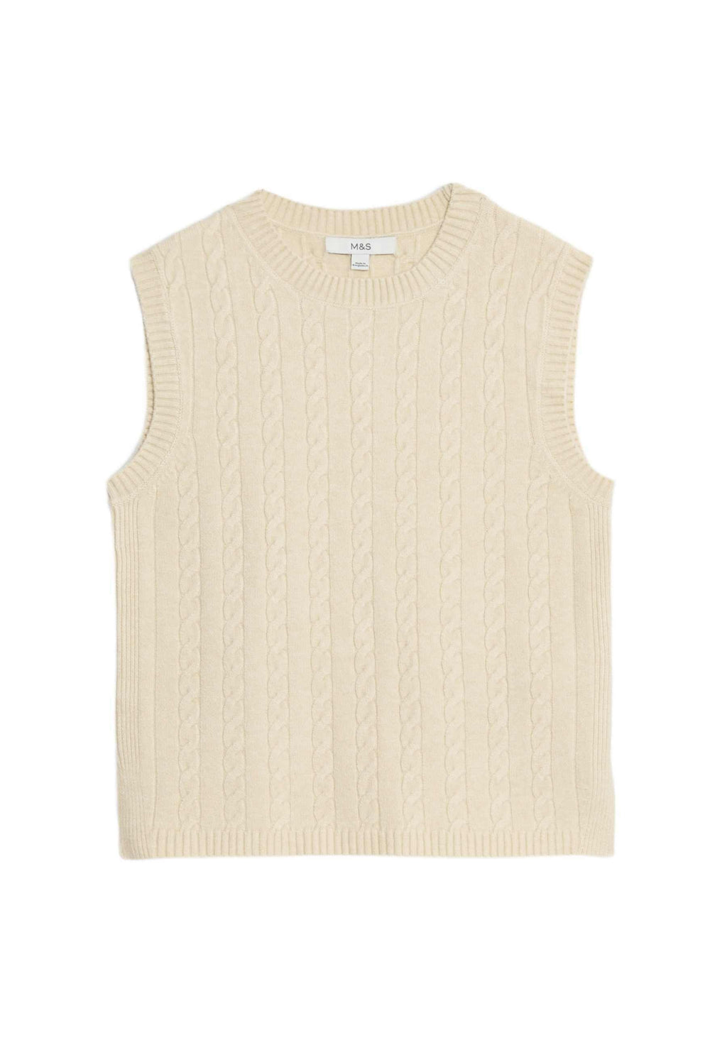 Marks & Spencer CABLE KNIT CREW NECK
