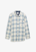 TOM TAILOR PLUS SIZE - MIT KAROMUSTER - Shirt - white/light blue check