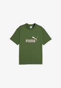 Puma ESSENTIALS ELEVATED NO.1 RELAXED T-SHIRT - Print T-shirt - earthy green