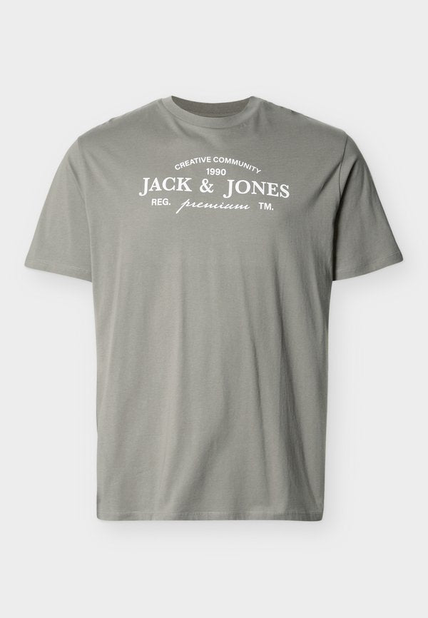 Jack & Jones Plus Size - Print T-shirt - smokey olive