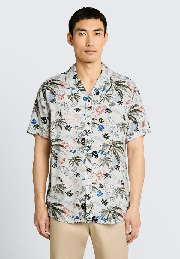 TOM TAILOR Shirt - off white beach design