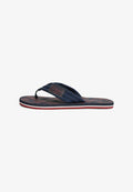 Tommy Hilfiger TOMMY HILFIGER FLAG PATCH PADDED STRAP FLIP-FLOPS - T-bar sandals - navy blue