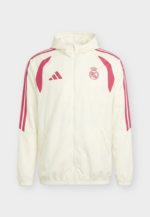 adidas Performance REAL MADRID 26/27 TIRO26 COMPETITION ALL WEATHER JACKET - Club wear - ivory/wild pink