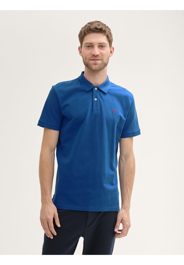 TOM TAILOR BASIC WITH CONTRAST - Polo shirt - advanced blue