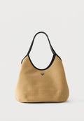 Guess KIRSTEN HOBO - Handbag - natural/black