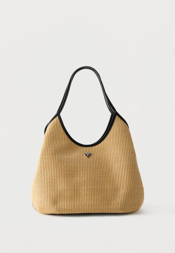 Guess KIRSTEN HOBO - Handbag - natural/black