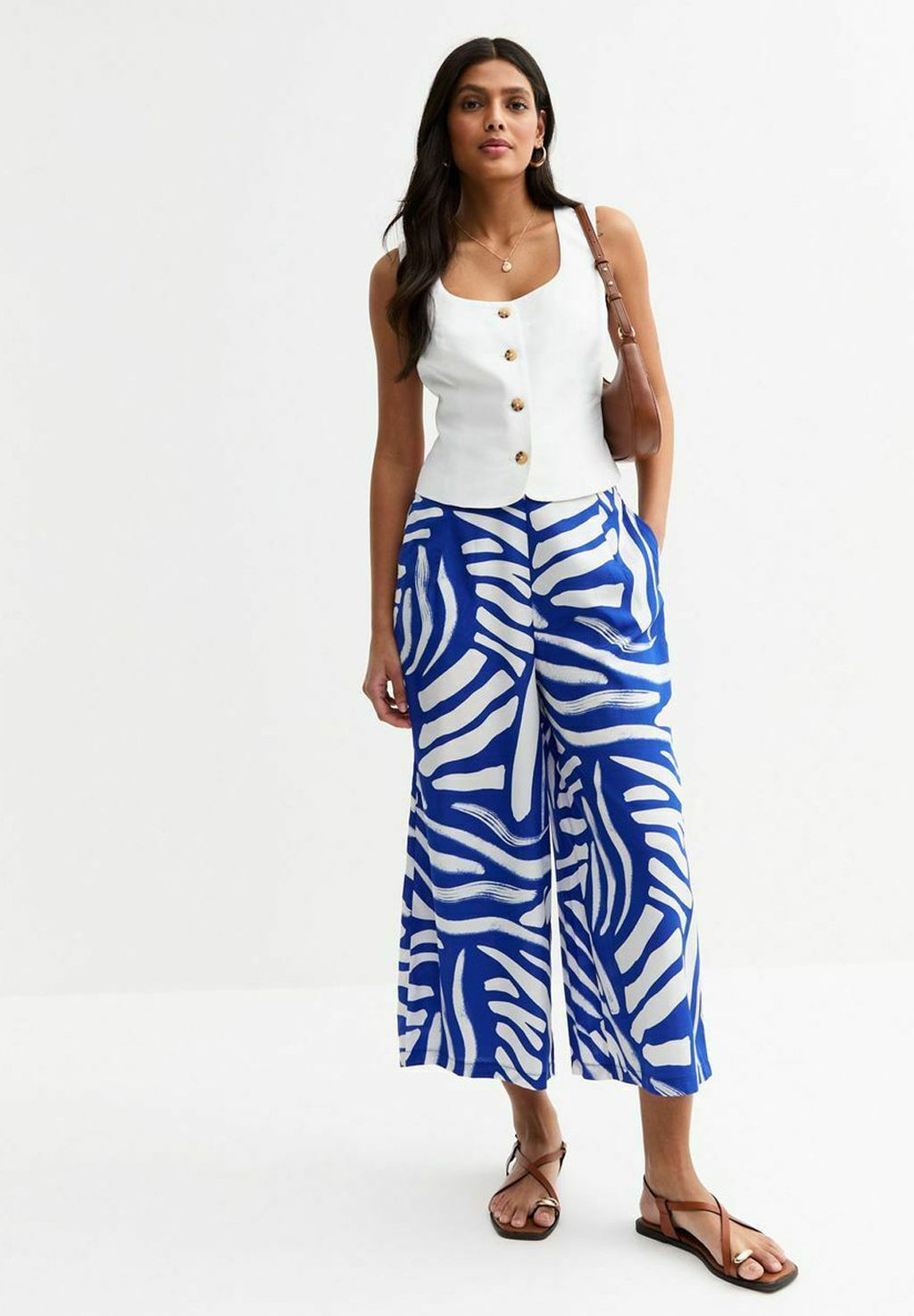 New Look ABSTRACT PRINT WIDE LEG