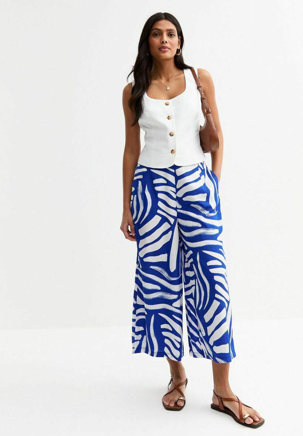 New Look ABSTRACT PRINT WIDE LEG