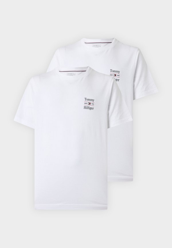 Tommy Hilfiger CHEST GRAPHIC TEES ZALANDO EXCLUSIVE 2 PACK - Basic T-shirt - white