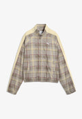Puma T7 RELAXED TARTAN WOVEN JACKET - Summer jacket - mouse gray