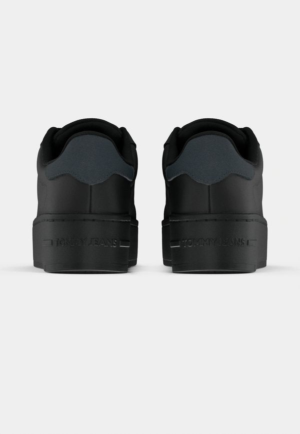 Tommy Jeans ESSENTIAL LOGO PLATFORM TRAINERS WITH LEATHER