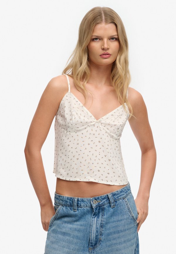 Superdry & Co PRINTED CAMI  - Blouse - meadow roses off white