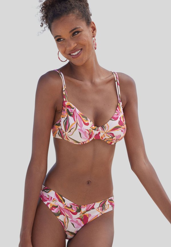s.Oliver Bikini bottoms - creme bedruckt