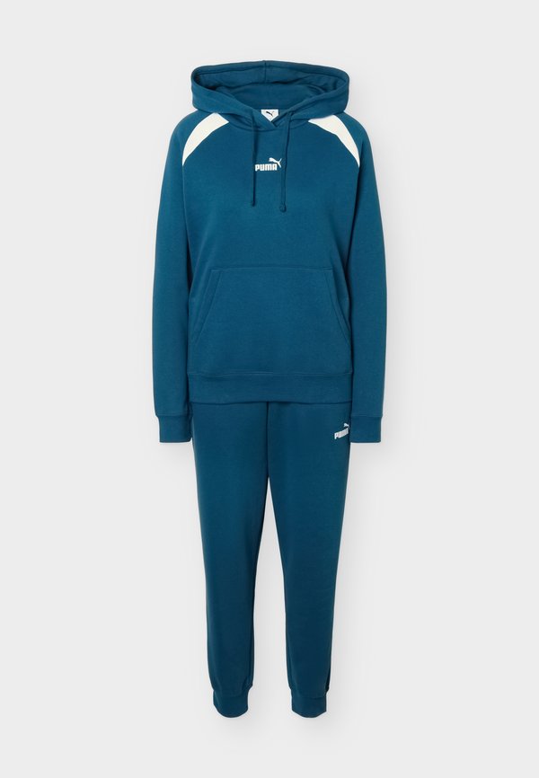 Puma HOODED SUIT - Tracksuit - midnight petrol