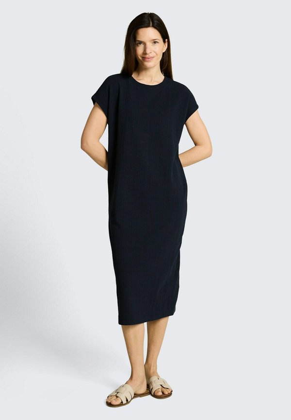 TOM TAILOR TOM TAILOR KLEIDER & JUMPSUITS LOOSE FIT MIDI-KLEID - Jersey dress - sky captain blue
