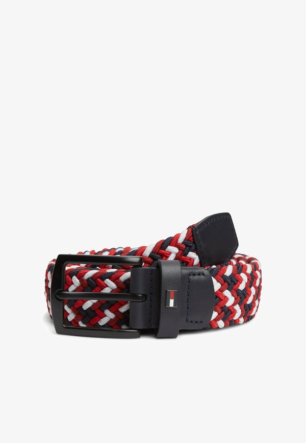 Tommy Hilfiger DENTON BRAIDED ELASTIC BELT - Braided belt - space blue