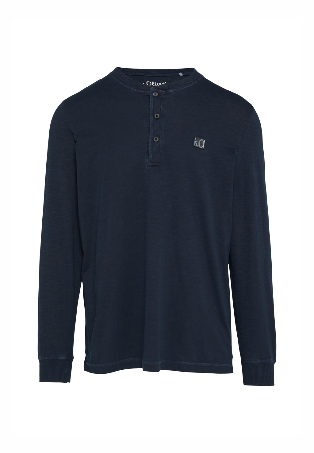 s.Oliver MIT HENLEY-AUSSCHNITT UND GARMENT DYE