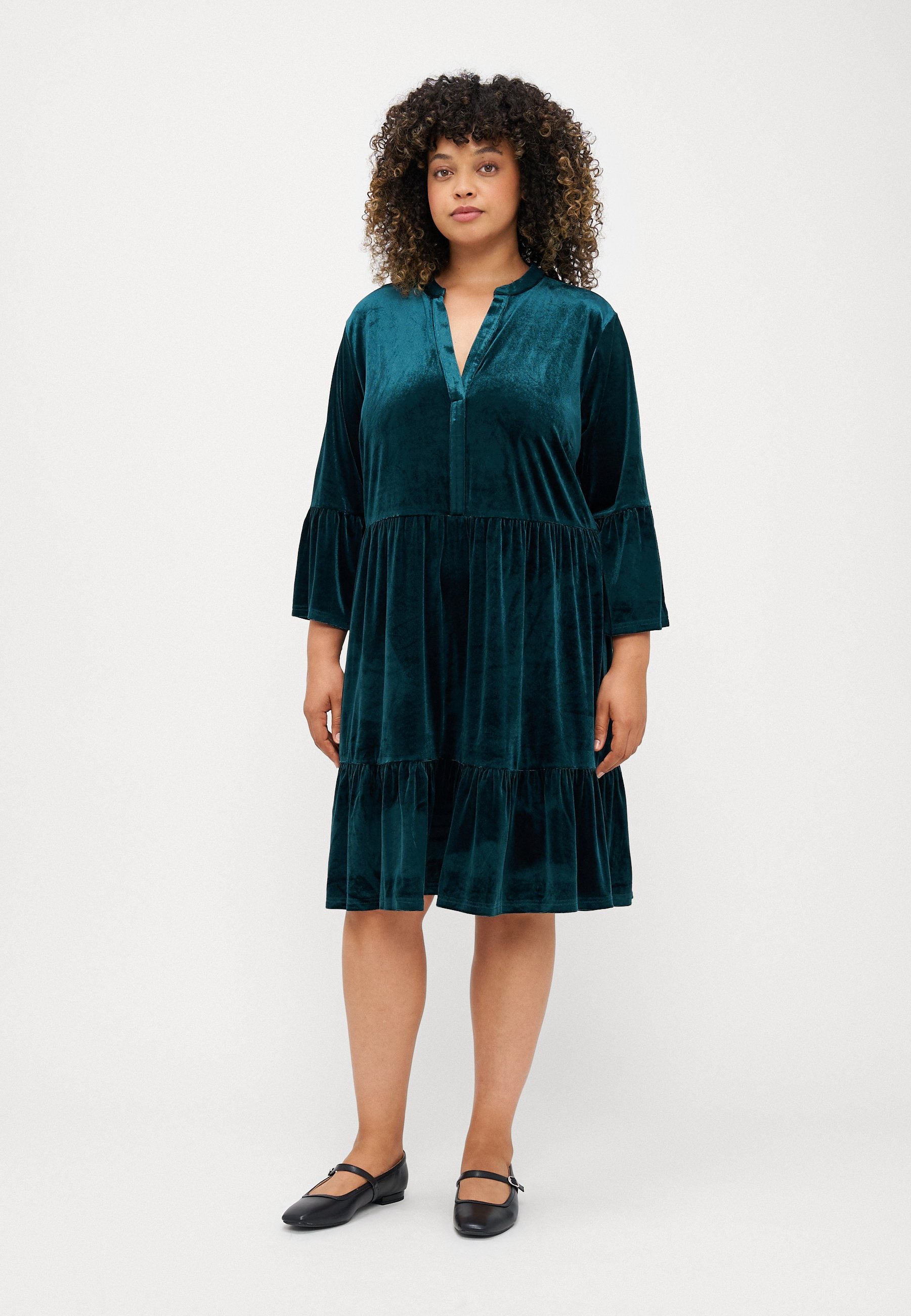 CARISANA 3/4 KNEE DRESS Media 2