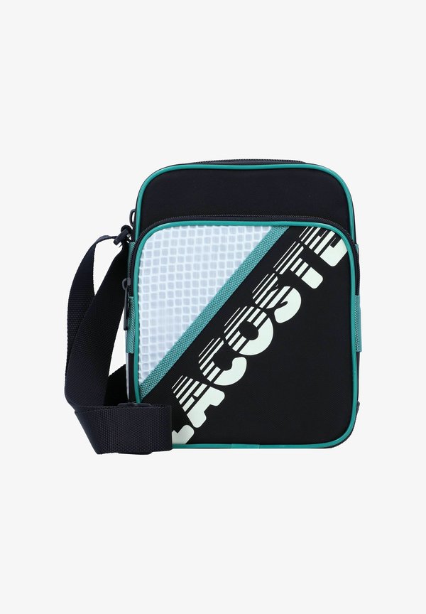 Lacoste BREWEN 19.5 CM - Cross body bag - abimes farine bayou