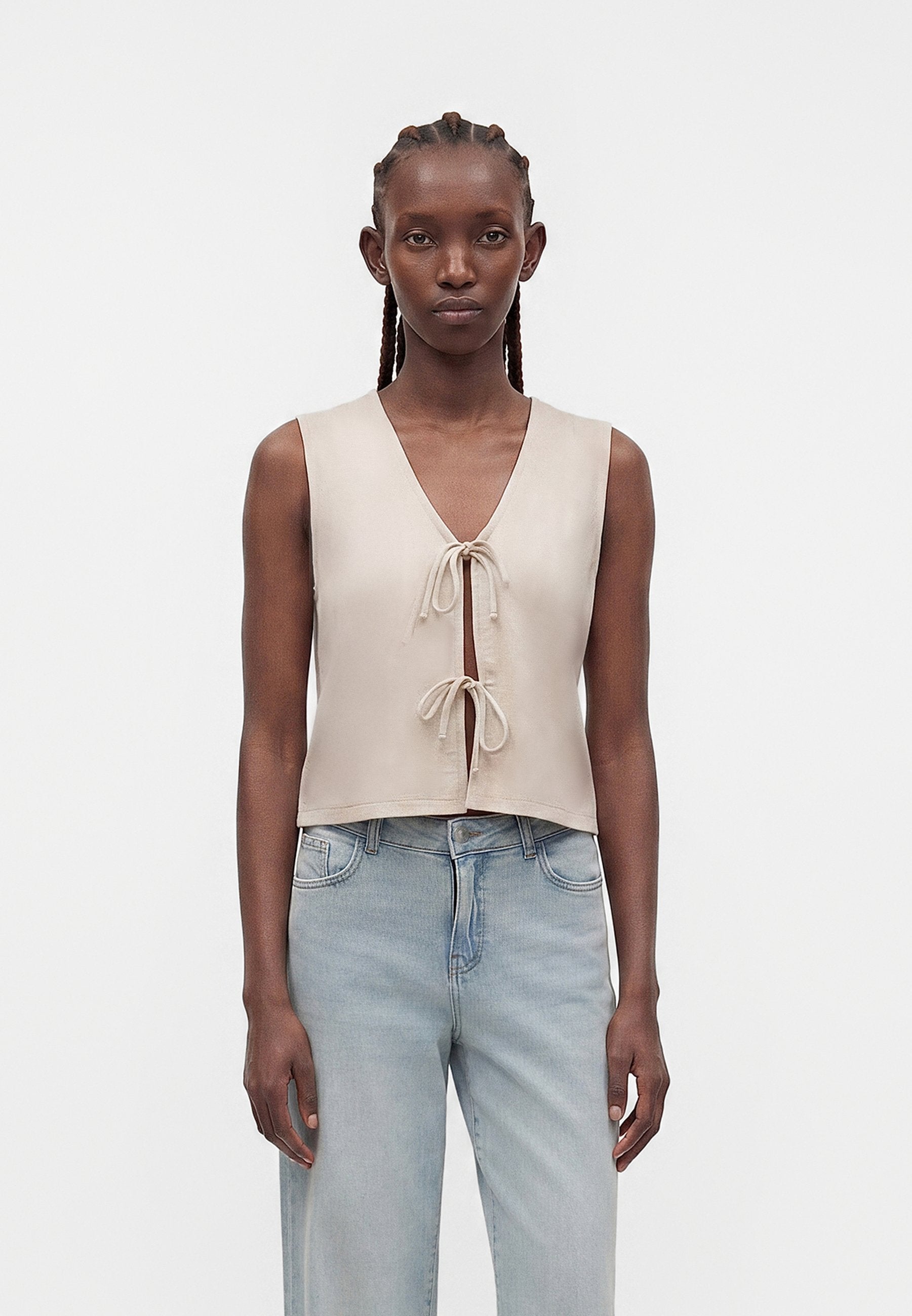 ONLY ONLCLARE SAKURA V NECK BOW