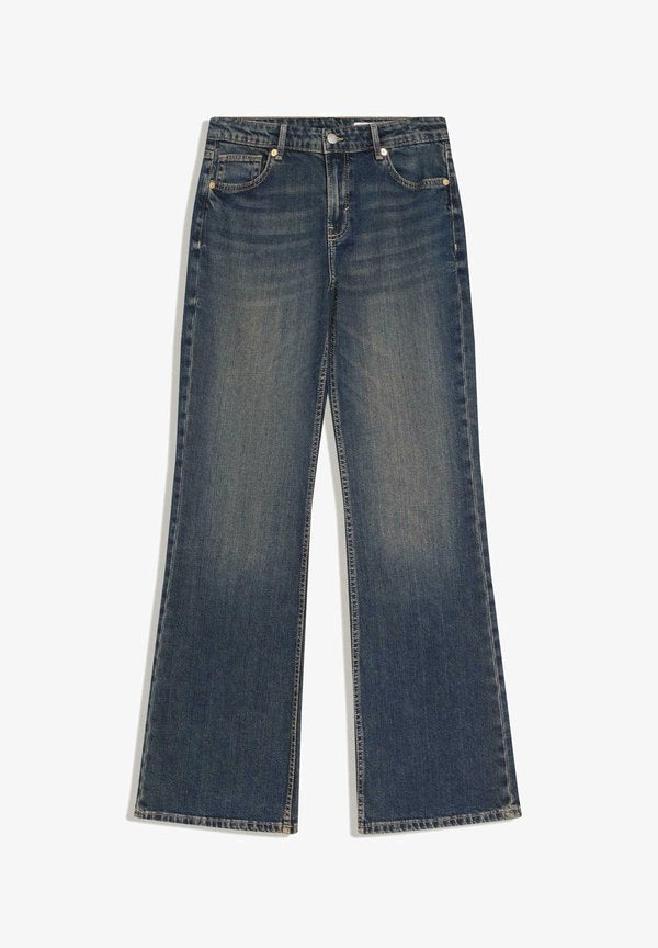 Bershka Bootcut jeans - dark blue