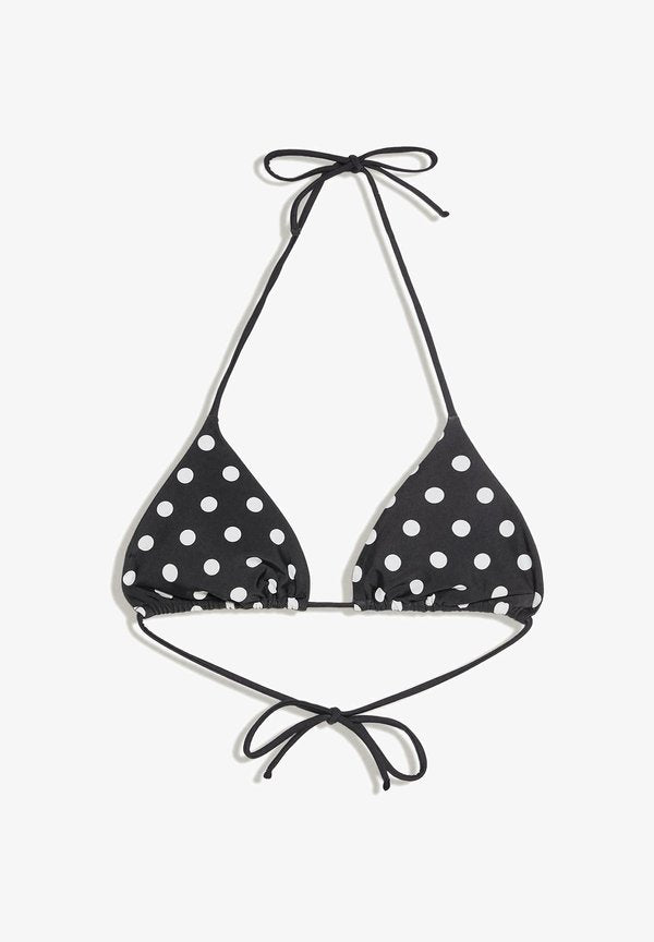 Bershka Bikini top - black